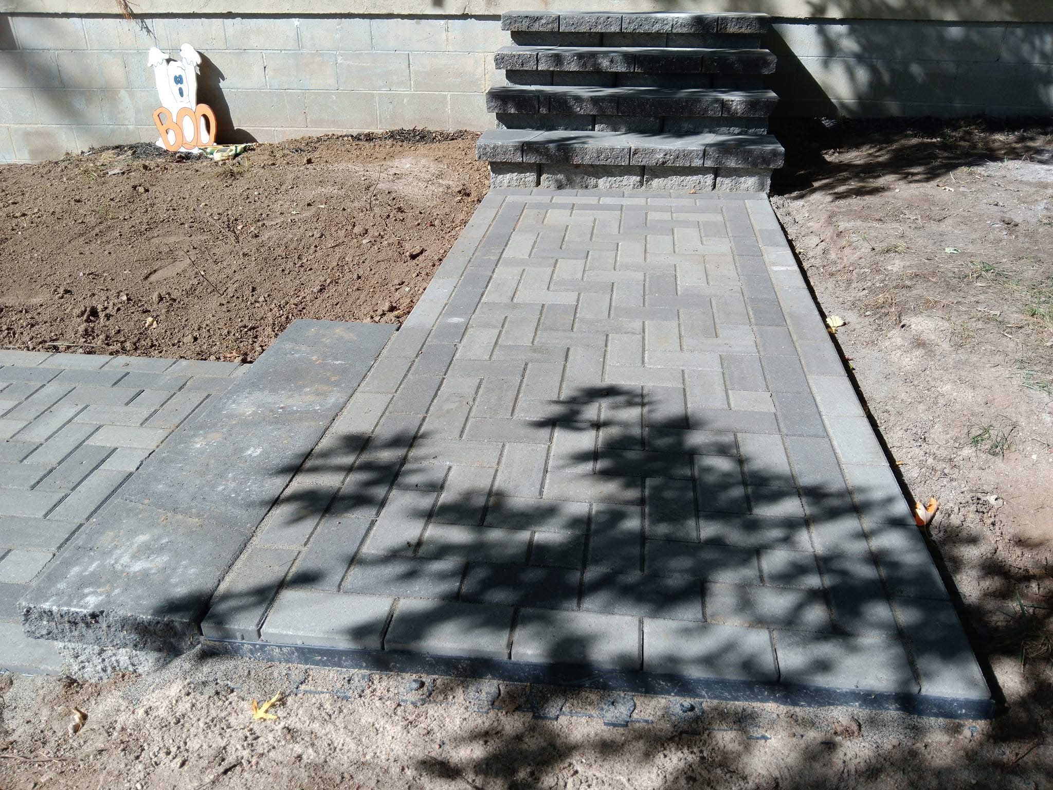 Paver walkway